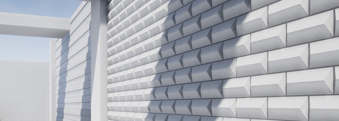 Kalksandstein Diamant Muster